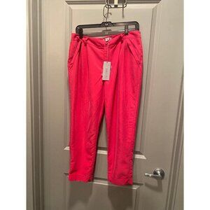 NWT Jennifer Lopez Ankle Pants | Size 10 | Ravishing Rio Pink